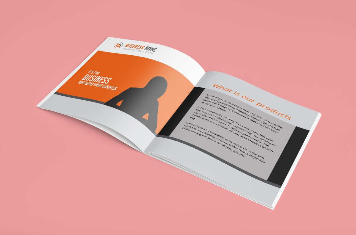 Wide Brochure Mockup