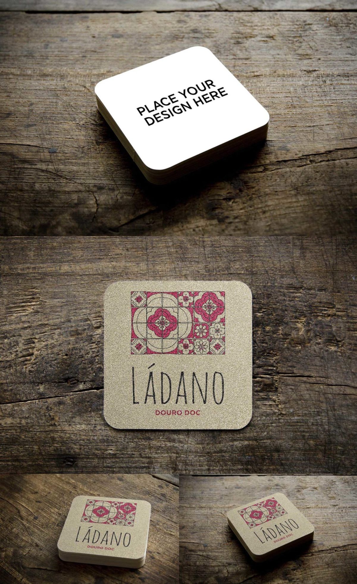 Square Coasters Mockups