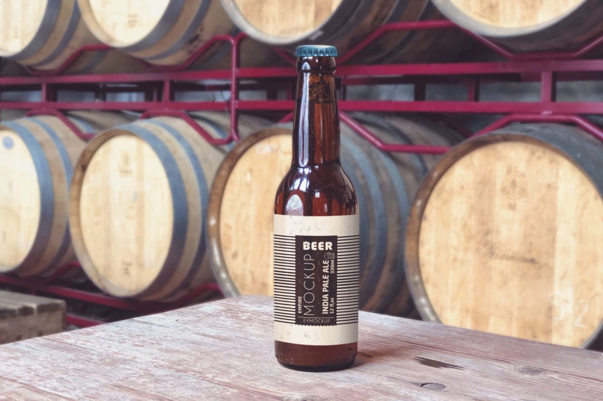 Brown Label Mockup