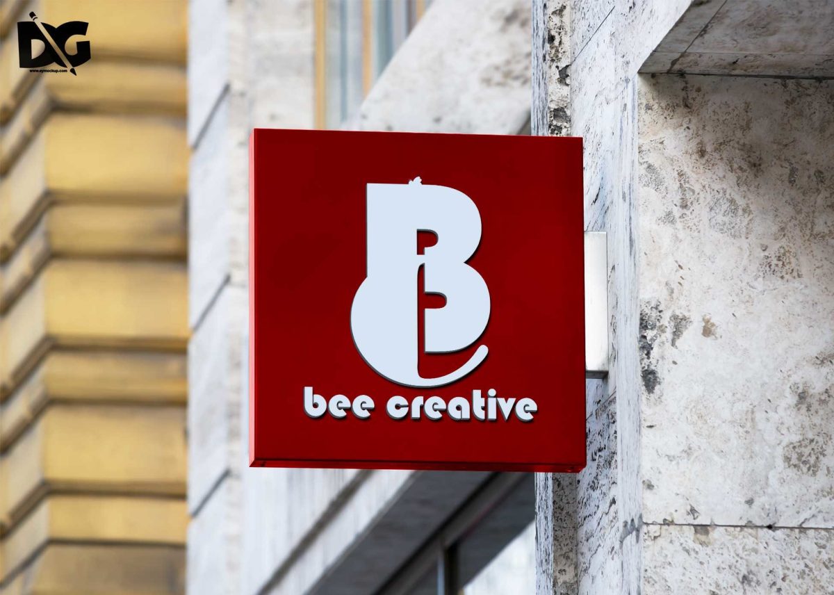 Red Logo Mockup