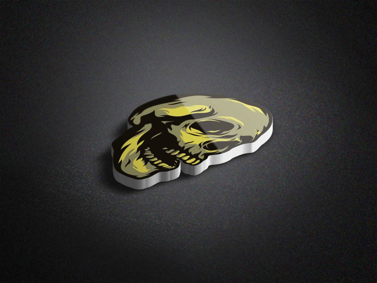Skull Logo Mockup